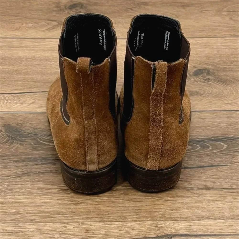 Thursday Boot Co Men's Size 9.5 Chelsea Boots Brown Suede Ankle Boots